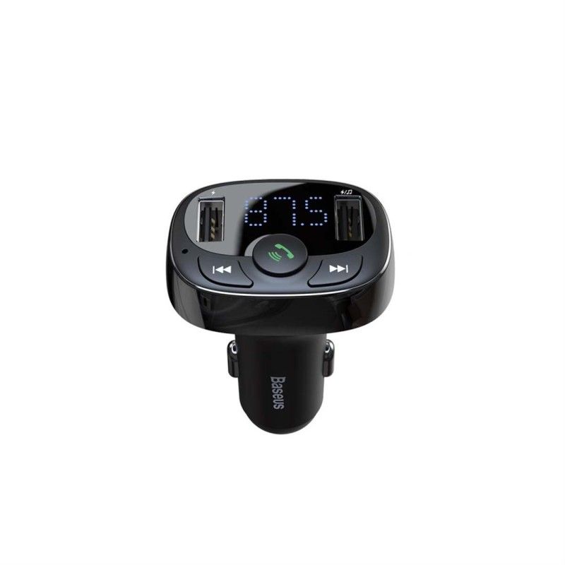 Baseus T típusú Bluetooth FM Transmitter Black
