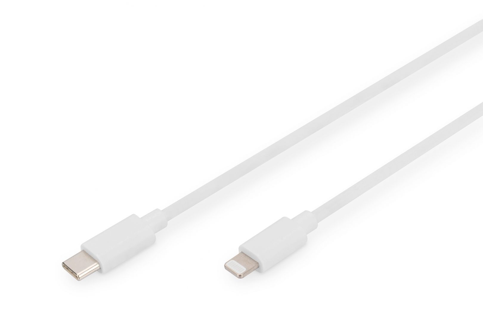 Digitus Data / Charger Cable, USB-C - Lightning, MFI 1m White