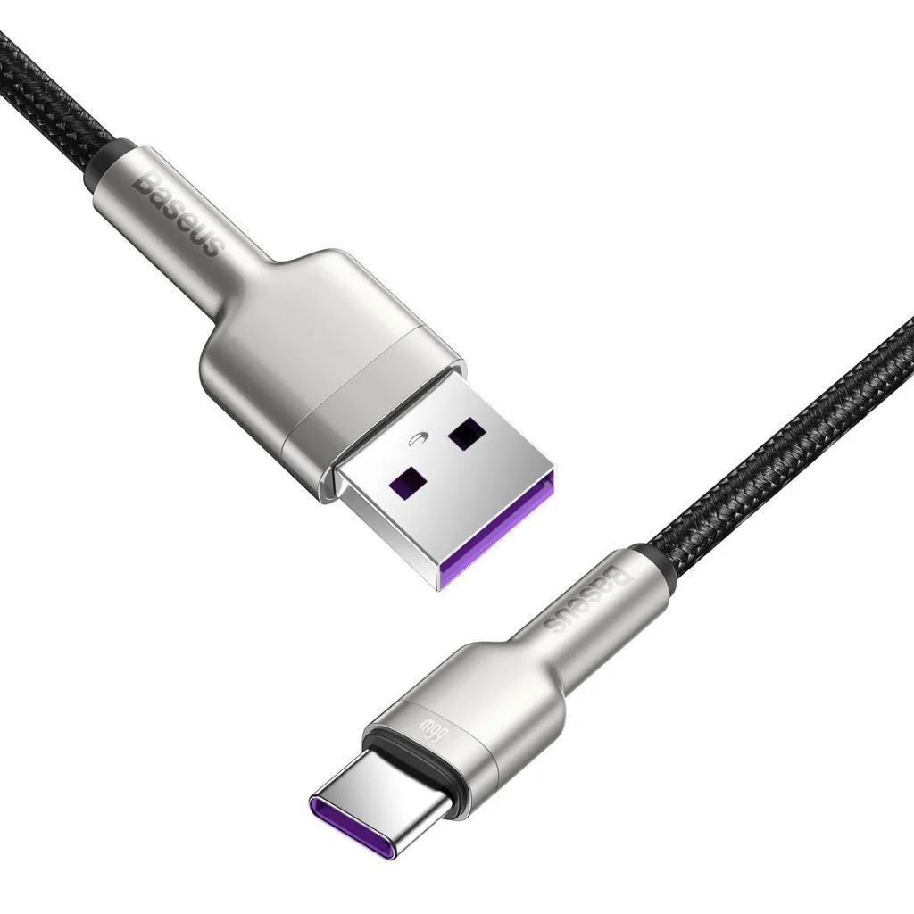 Baseus Cafule Series Metal USB - USB-C Cable 2.4A 25cm Black