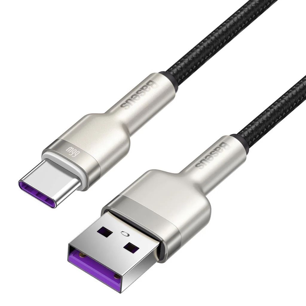 Baseus Cafule Series Metal USB - USB-C Cable 2.4A 25cm Black