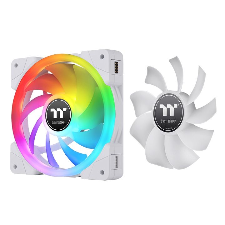 Thermaltake SWAFAN EX12 RGB PC Cooling Fan White (3-Fan Pack)