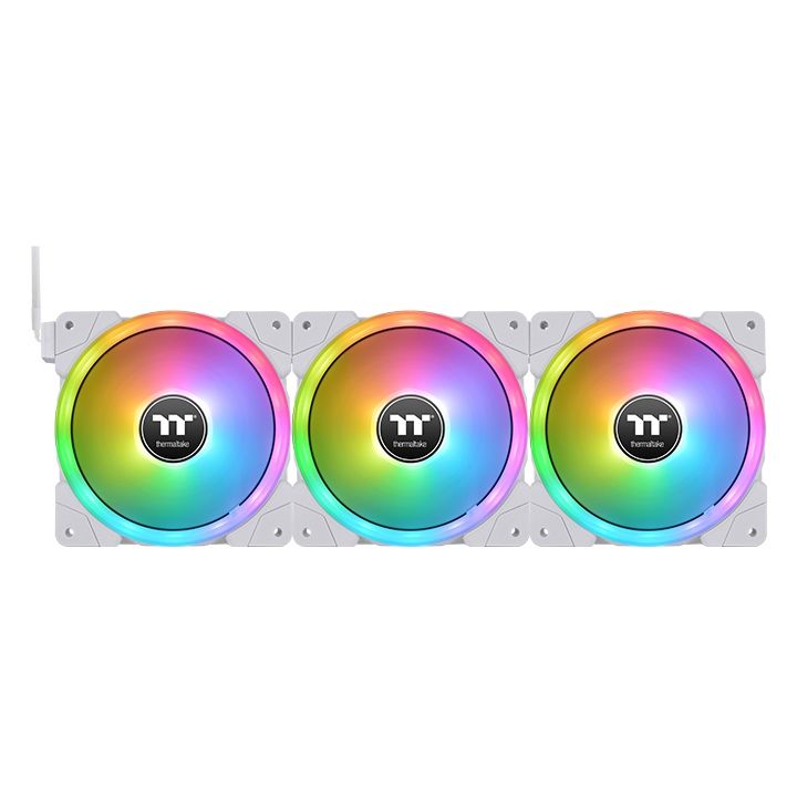 Thermaltake SWAFAN EX12 RGB PC Cooling Fan White (3-Fan Pack)