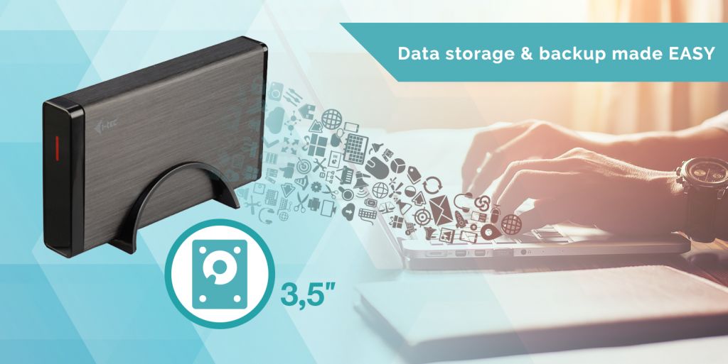 I-TEC MySafe Advance Black 3.5" USB 3.0 Black