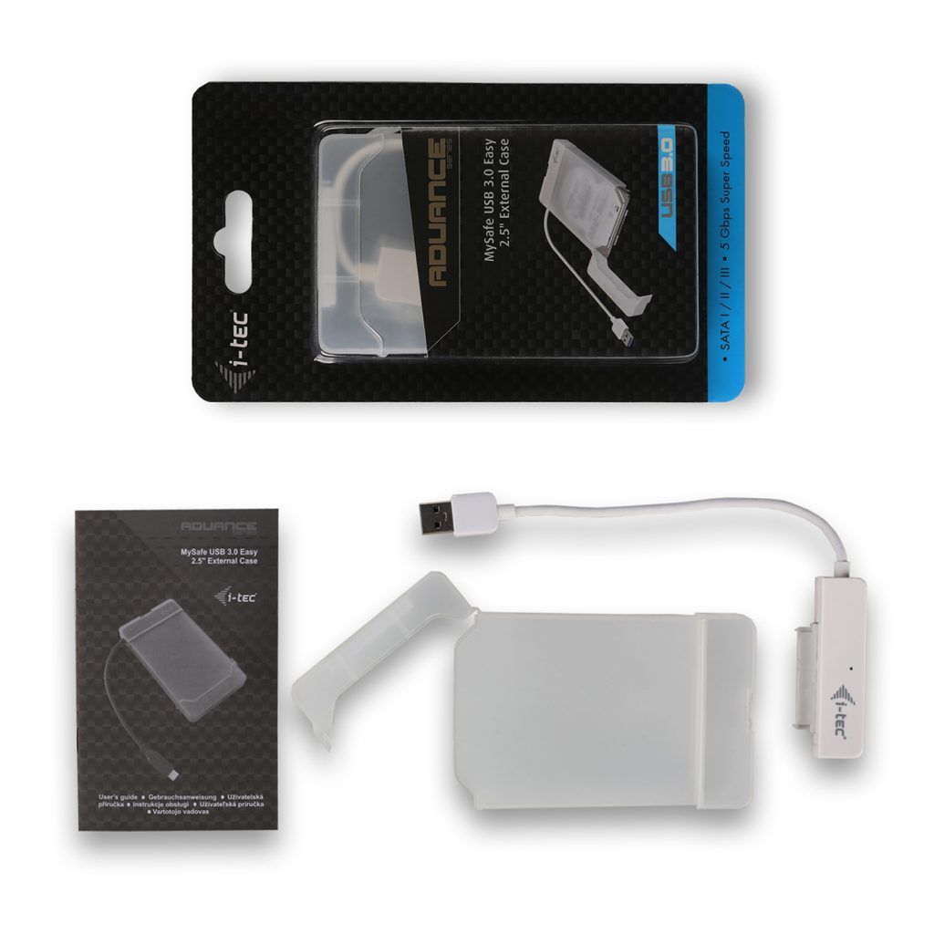 I-TEC MySafe USB 3.0 Easy 2.5" External Case White