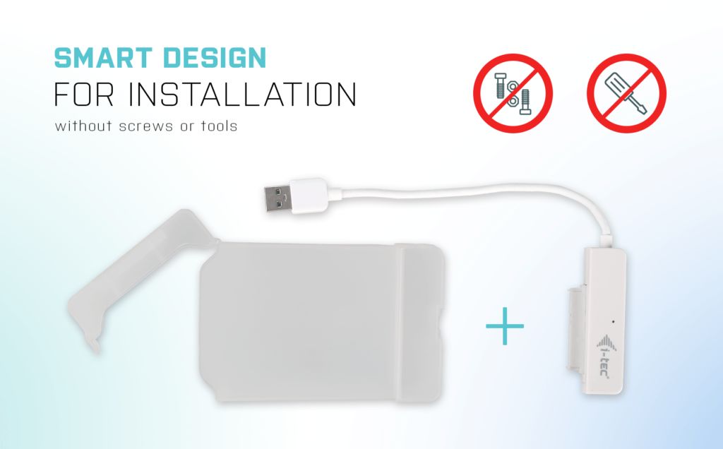 I-TEC MySafe USB 3.0 Easy 2.5" External Case White