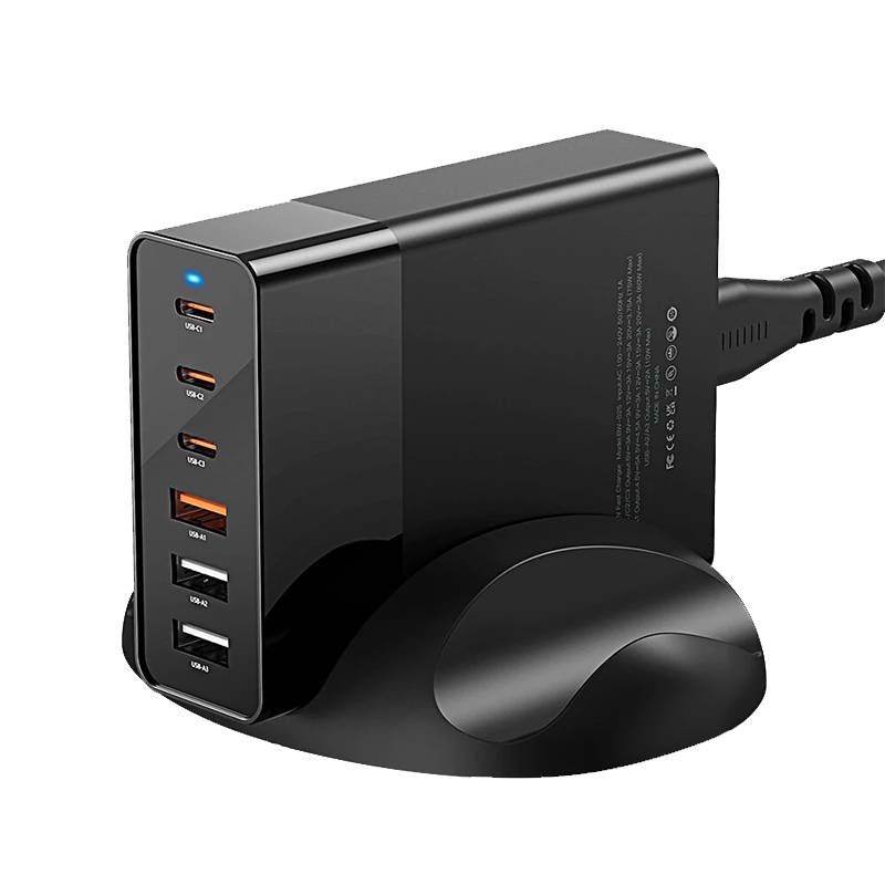 Blitzwolf BW-S25 75W 3xUSB + 3xUSB-C töltő Black