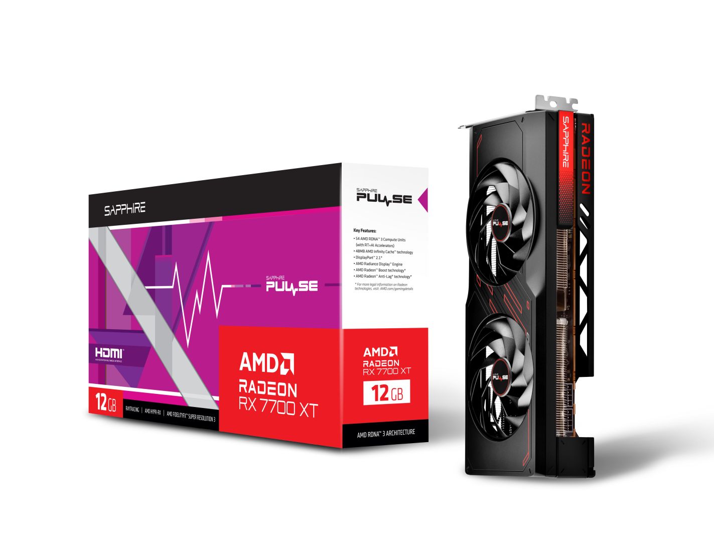 Sapphire Radeon RX 7700XT 12GB DDR6 Pulse