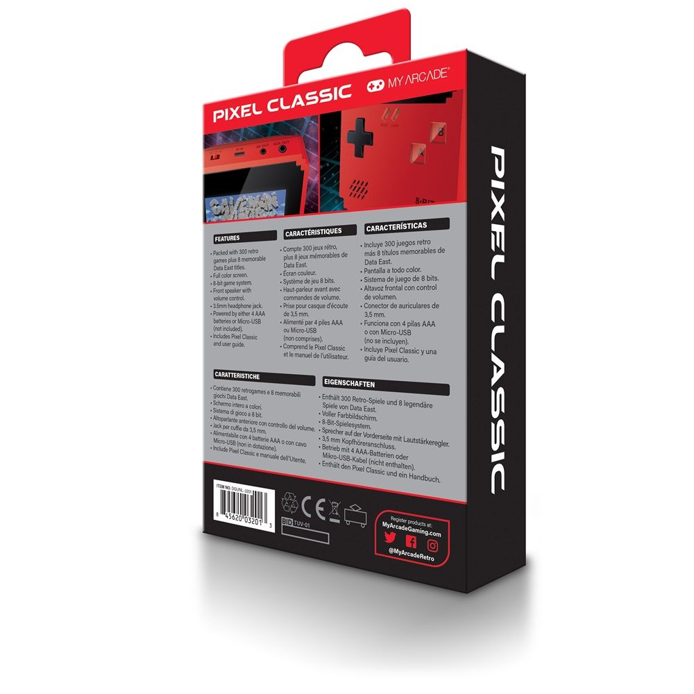 MY ARCADE Pixel Classic Hordozható