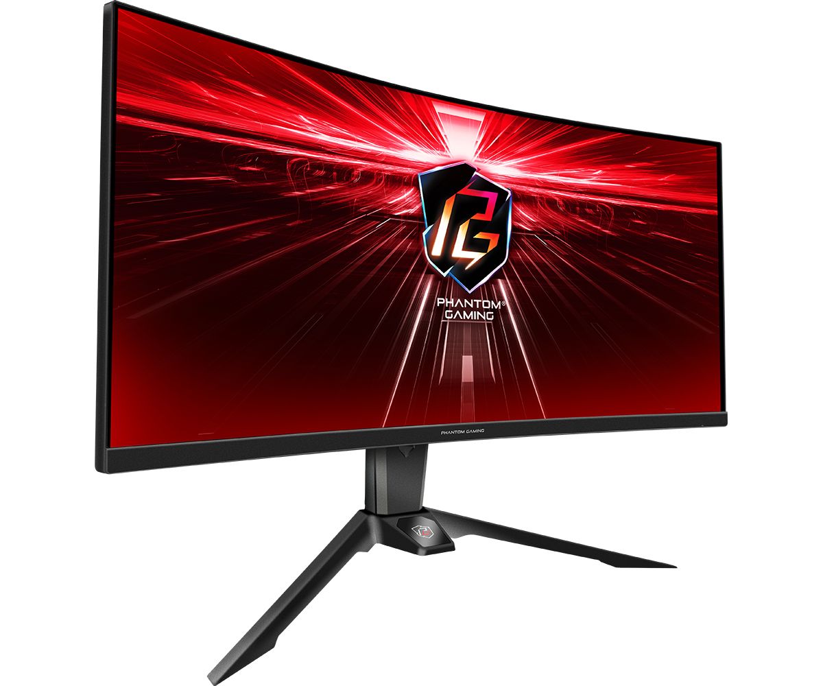 ASRock 34" PG34WQ15R2B Phantom Gaming LED Curved
