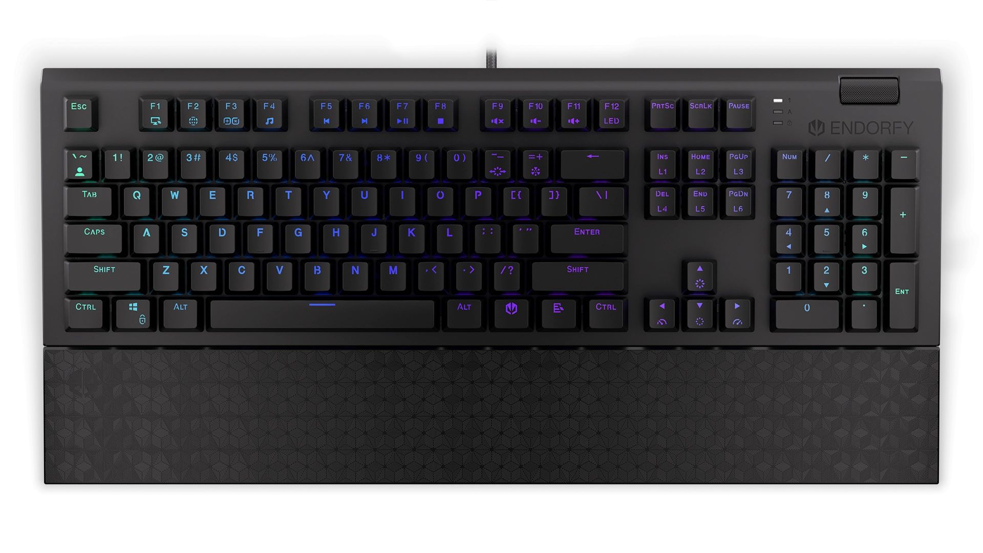 Endorfy Omnis Blue Switch Mechanical Keyboard Black US