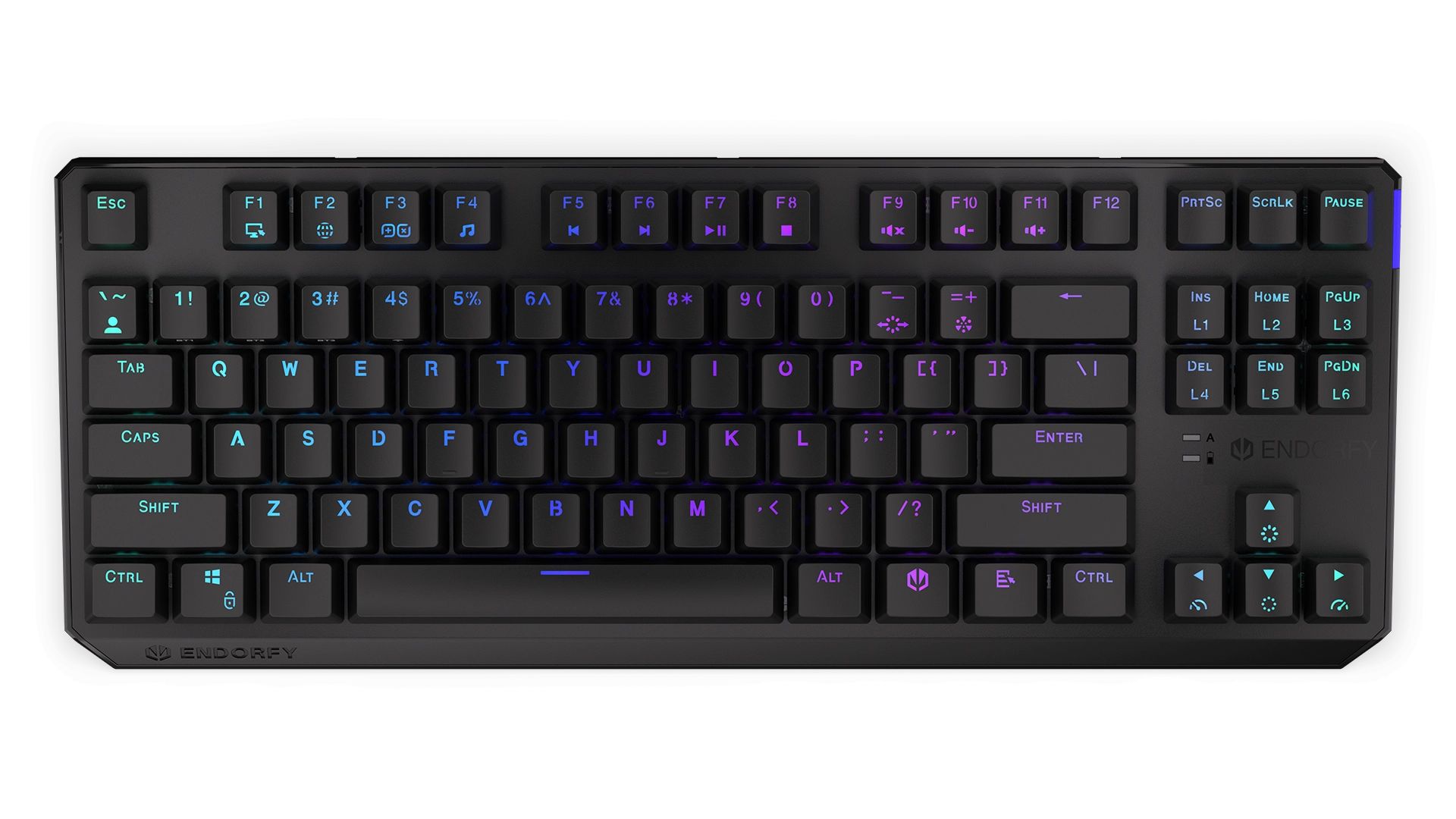 Endorfy Thock TKL Wireless Red Switch Mechanical Keyboard Black US