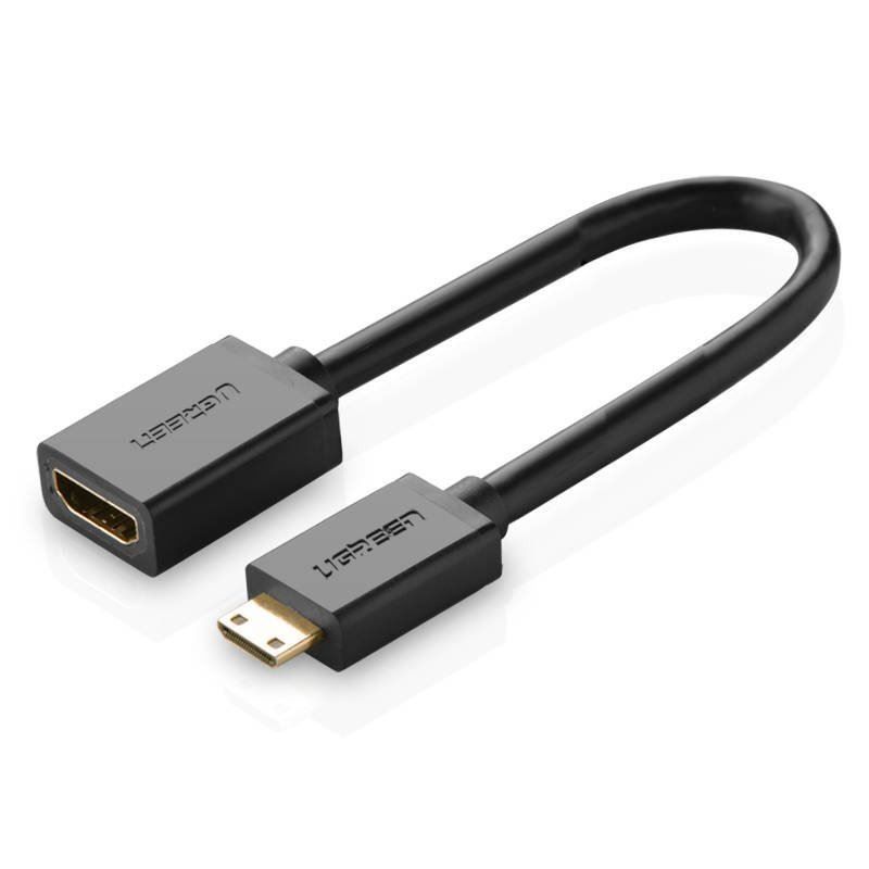 UGREEN 20137 Mini HDMI-HDMI adapter cable 0,22m Black