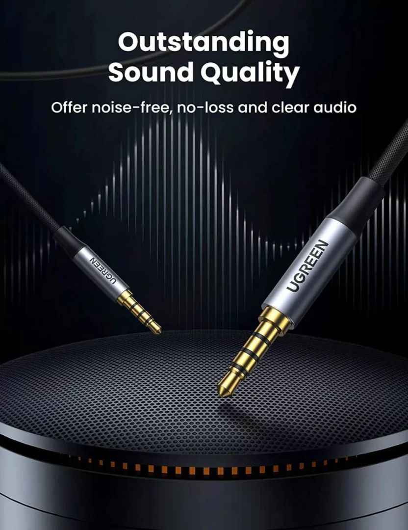 UGREEN 20782 3,5mm jack male/male cable 2m Black