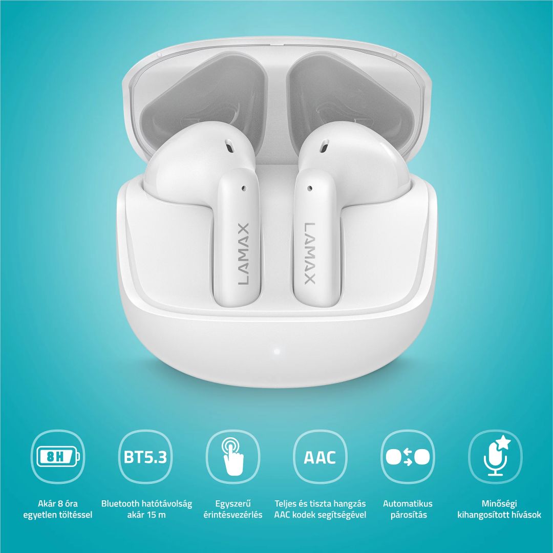 Lamax Tones1 Bluetooth Headset White