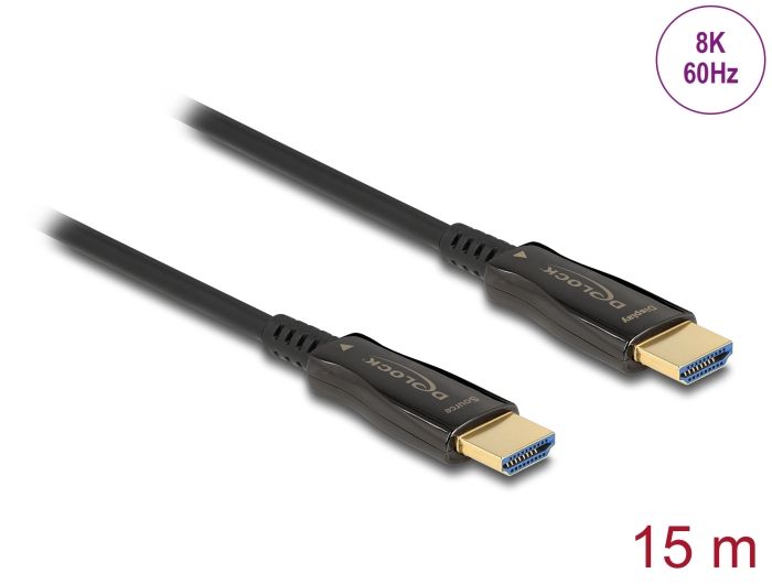 DeLock Active Optical Cable HDMI 8K 60 Hz 15m Black