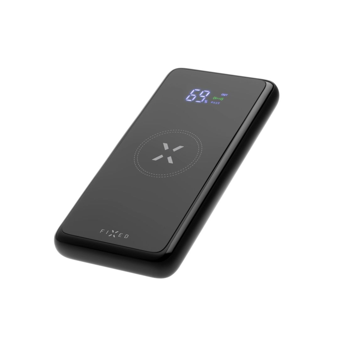 FIXED MagZen 10000mAh Wireless Powerbank Black