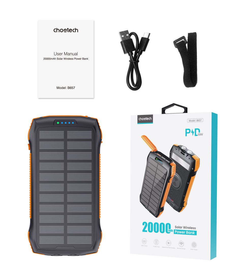Choetech  B657 20000mAh PowerBank Black