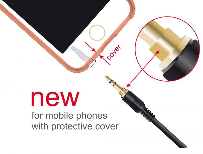 DeLock 3,5mm jack to 3,5mm jack male/male cable 3m Black