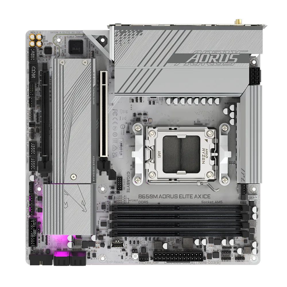 Gigabyte B650M AORUS ELITE AX ICE