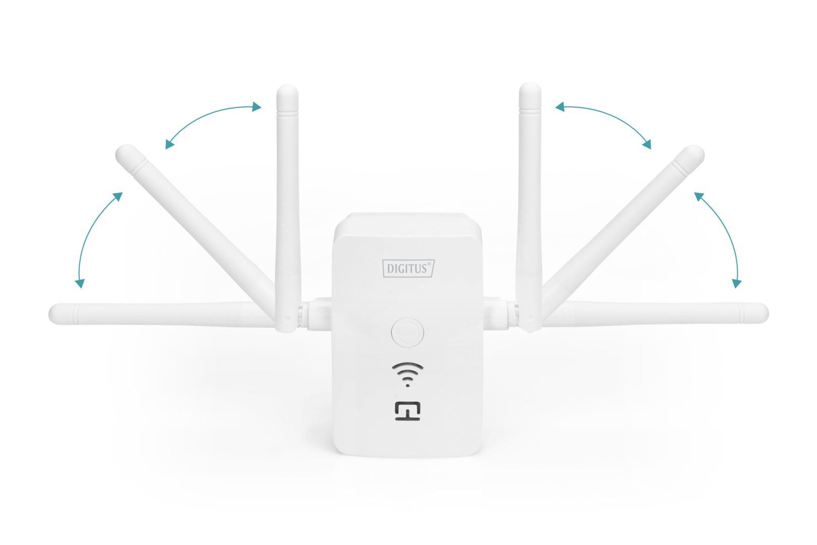 Digitus 300Mbps Wireless Repeater / Access Point 2.4GHz + USB Charging Port White