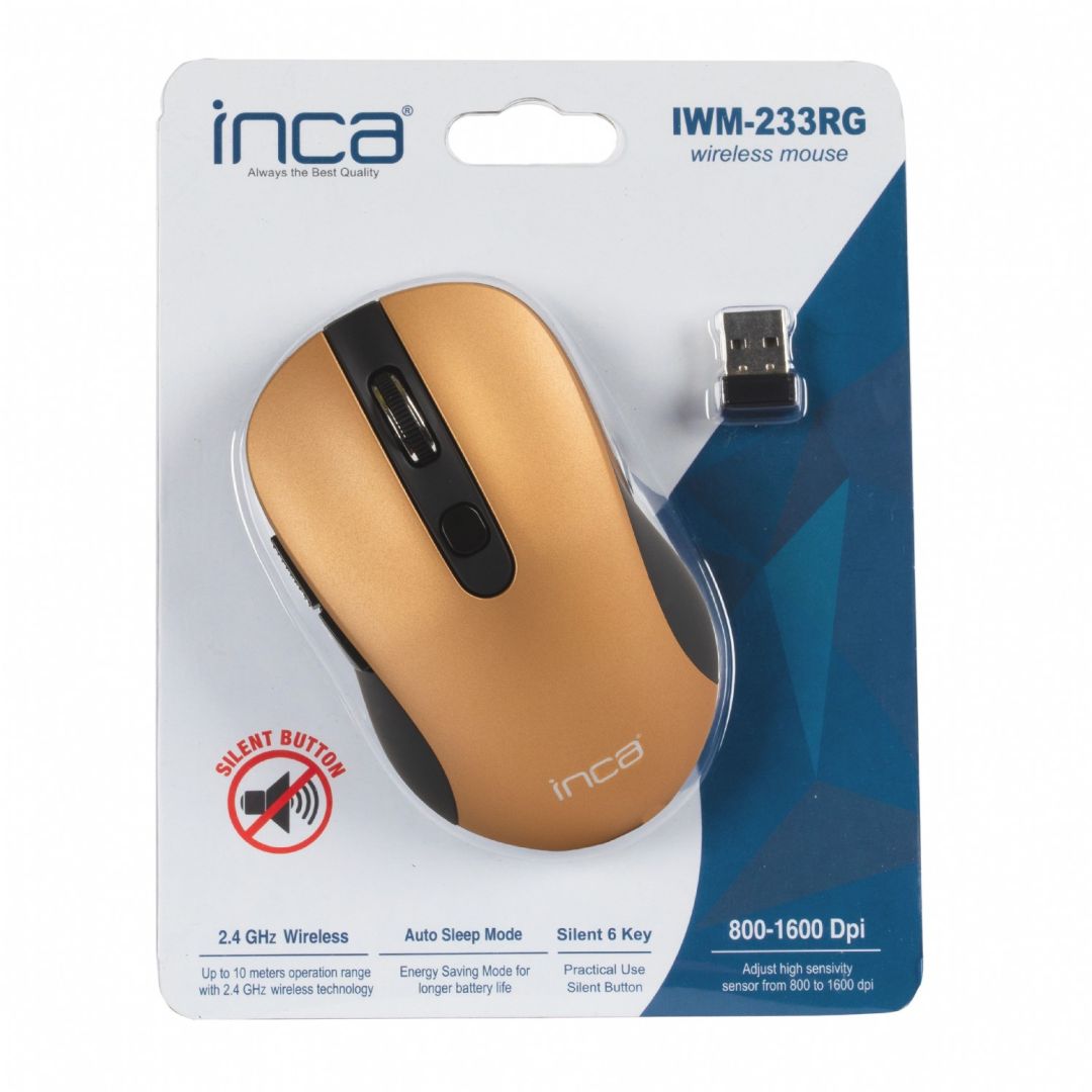 INCA IWM-233RG Wireless mouse Grey