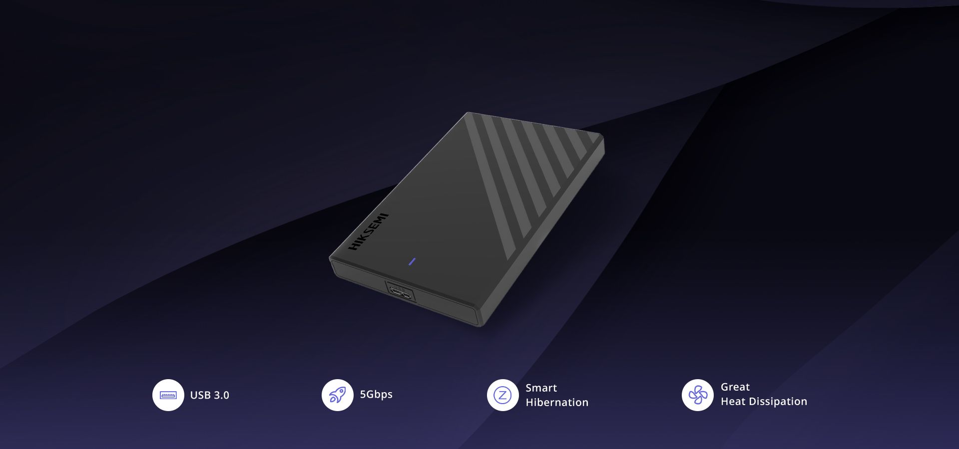 Hikvision Hiksemi 2,5" USB3.1 Black