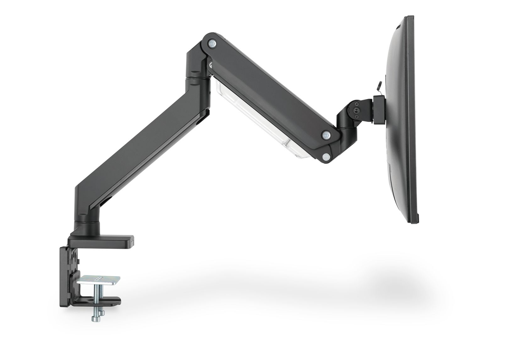 Digitus Universal Single Monitor Mount with Gas Spring and Clamp Mount 15-35" Black