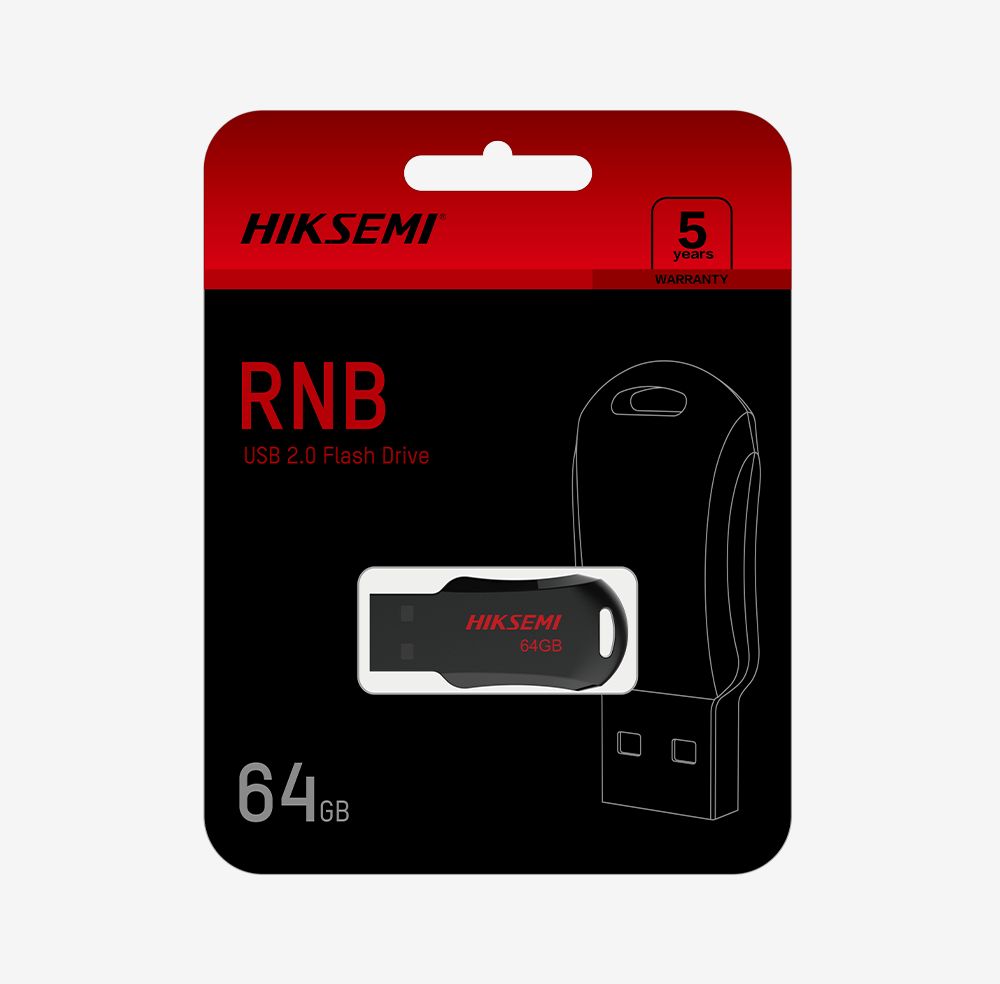 HikSEMI 8GB USB2.0 RNB M200R Black