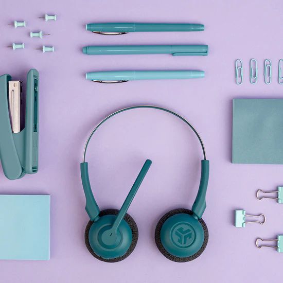 JLab Go Work Pop On-Ear Headset Teal