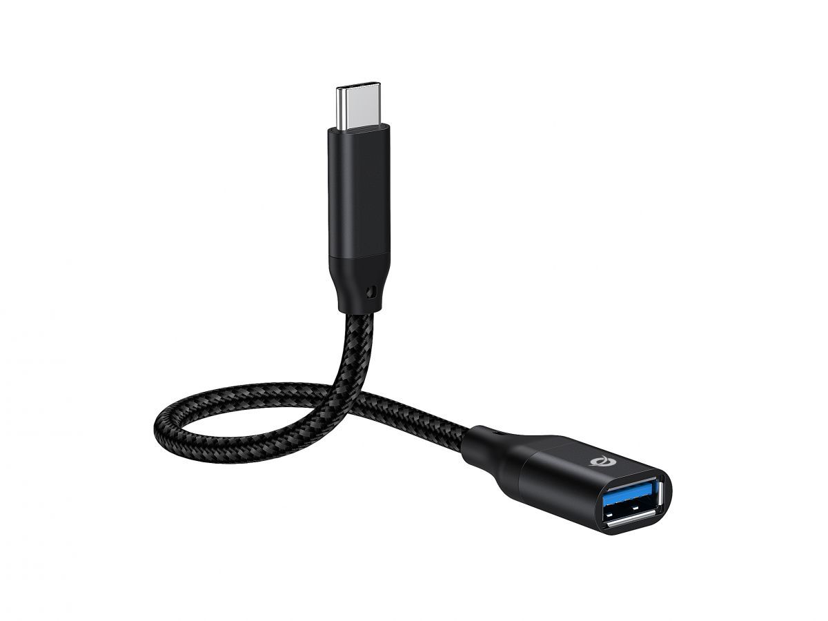 Conceptronic  ABBY18B USB-C to USB-A OTG Adapter Black