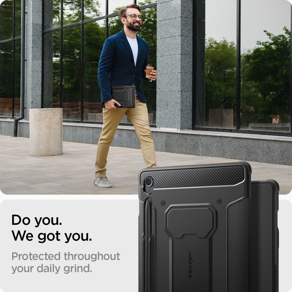 Spigen Rugged Armor Pro for Samsung Galaxy Tab S9 FE 2023 Black