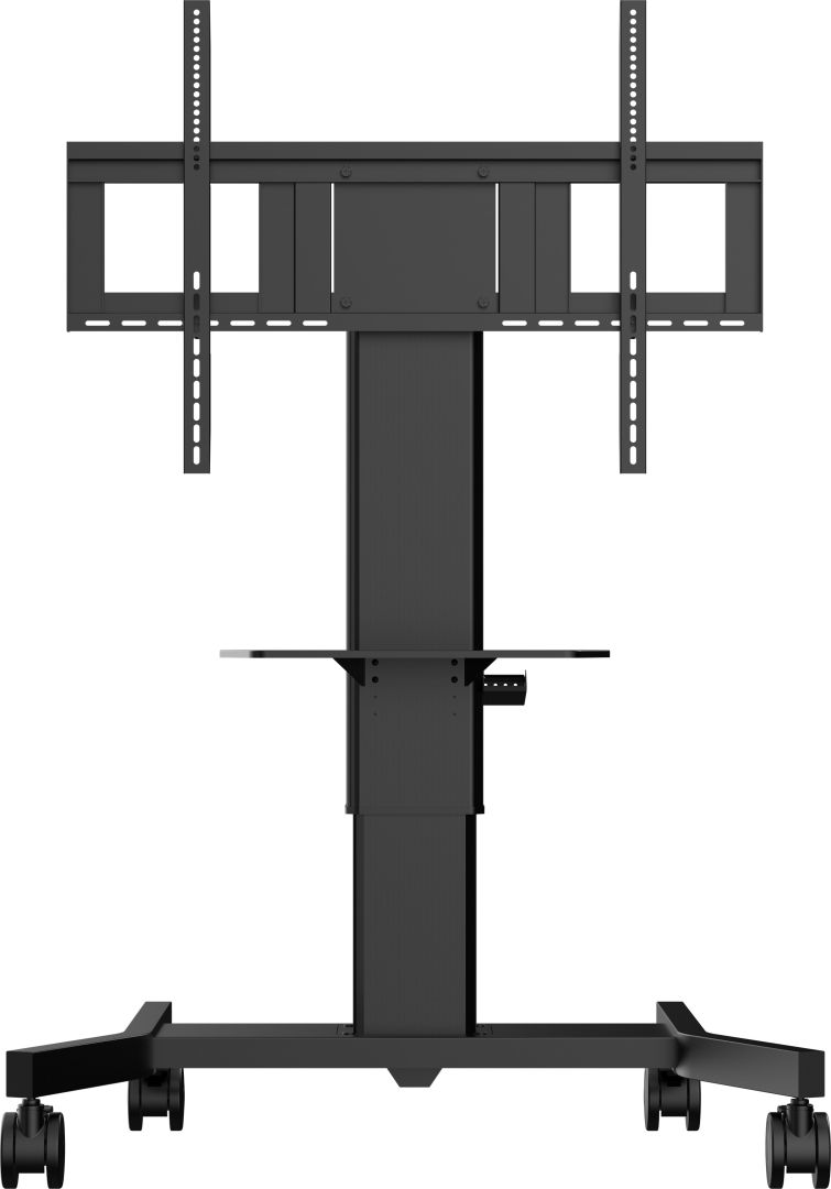 iiyama MD CAR1021-B1 Single column electric floor lift on wheels with easy mount brackets and laptop shelf 43"-65" Black