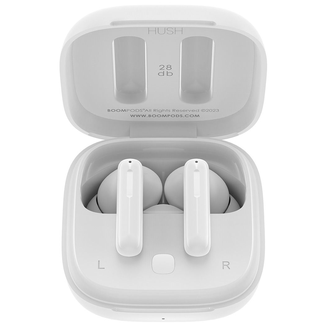 Boompods Bassline Hush Bluetooth Headset White