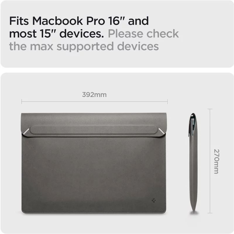 Spigen Valentinus S Notebook táska 16" City Grey