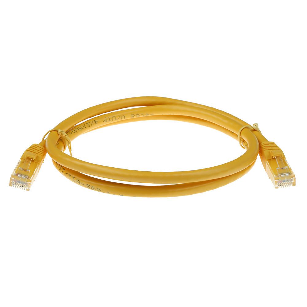 ACT CAT6A U-UTP Patch Cable 2m Yellow