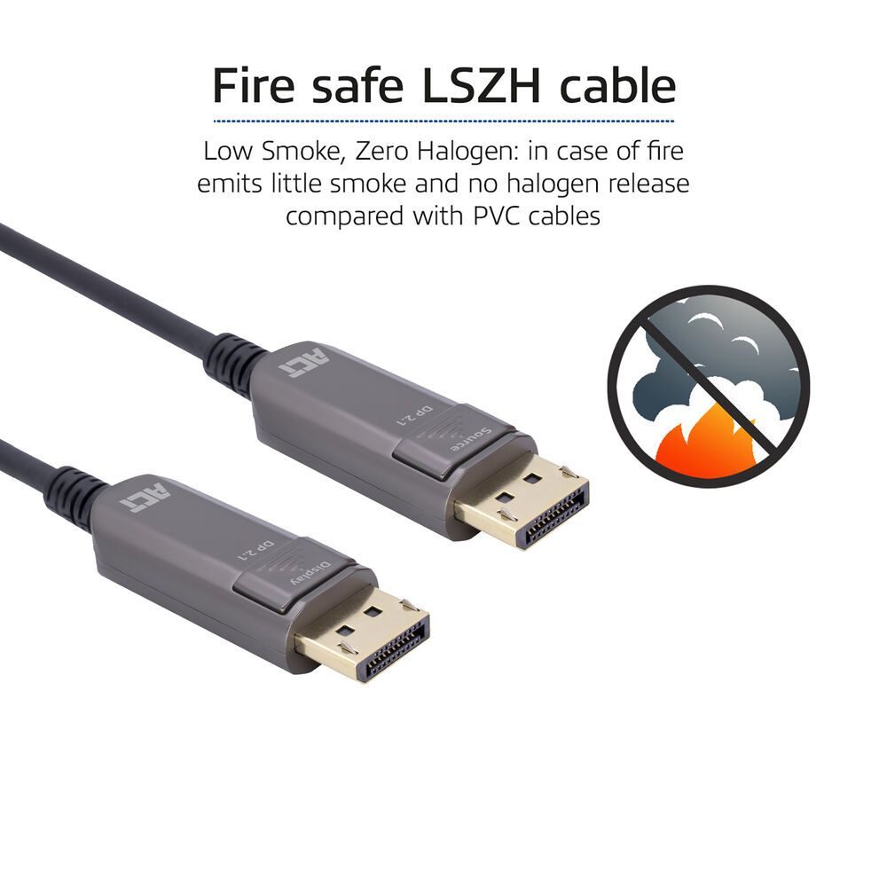 ACT DisplayPort 8K Active Optical Cable 20m Black