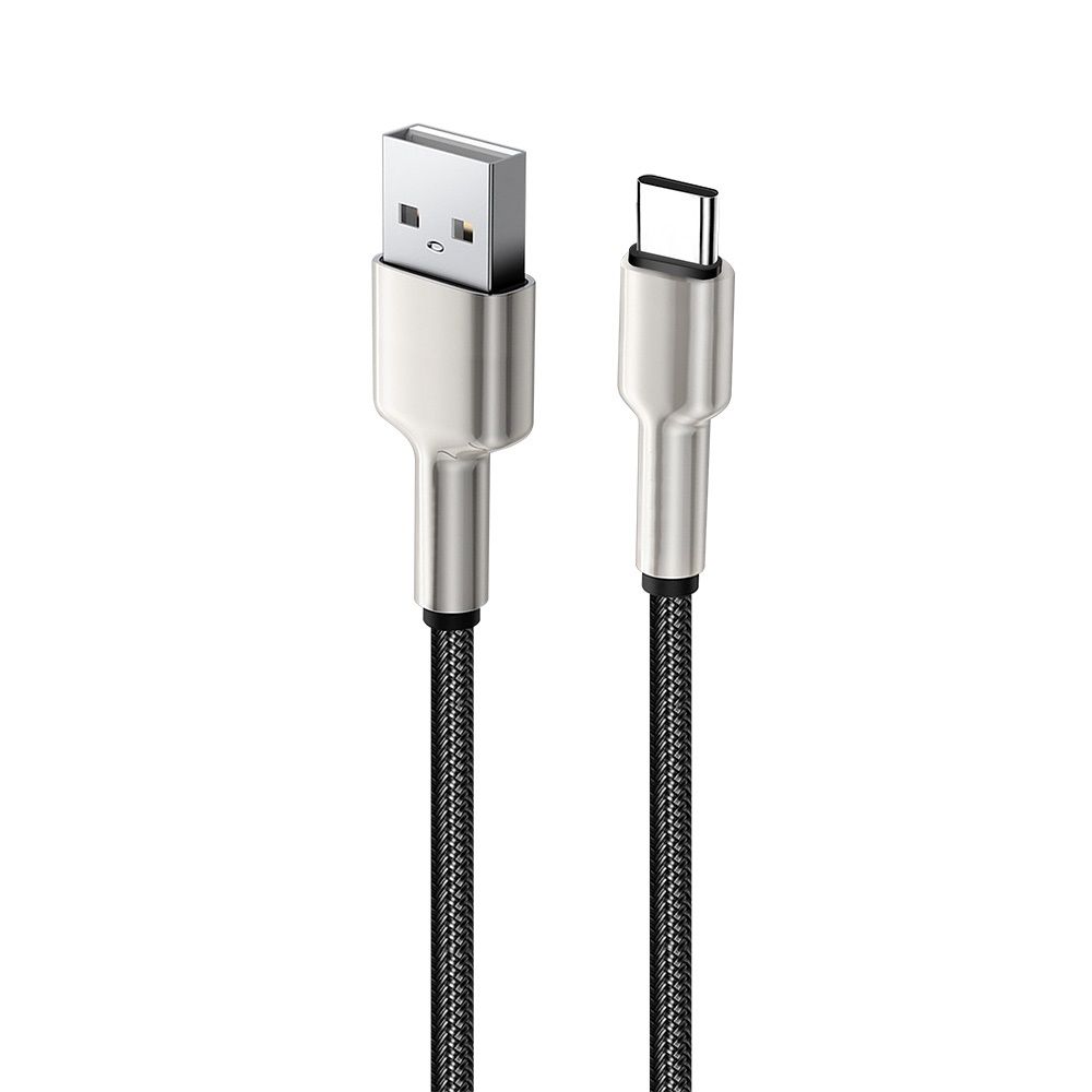 ColorWay USB-A to Apple Lightning (head metal) 2.4A 1m Black