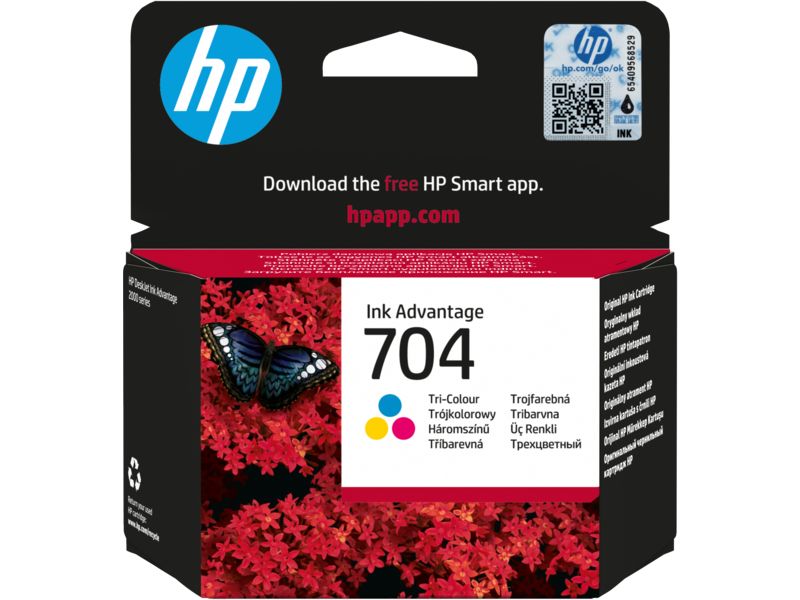 HP 704 Tri-color tintapatron