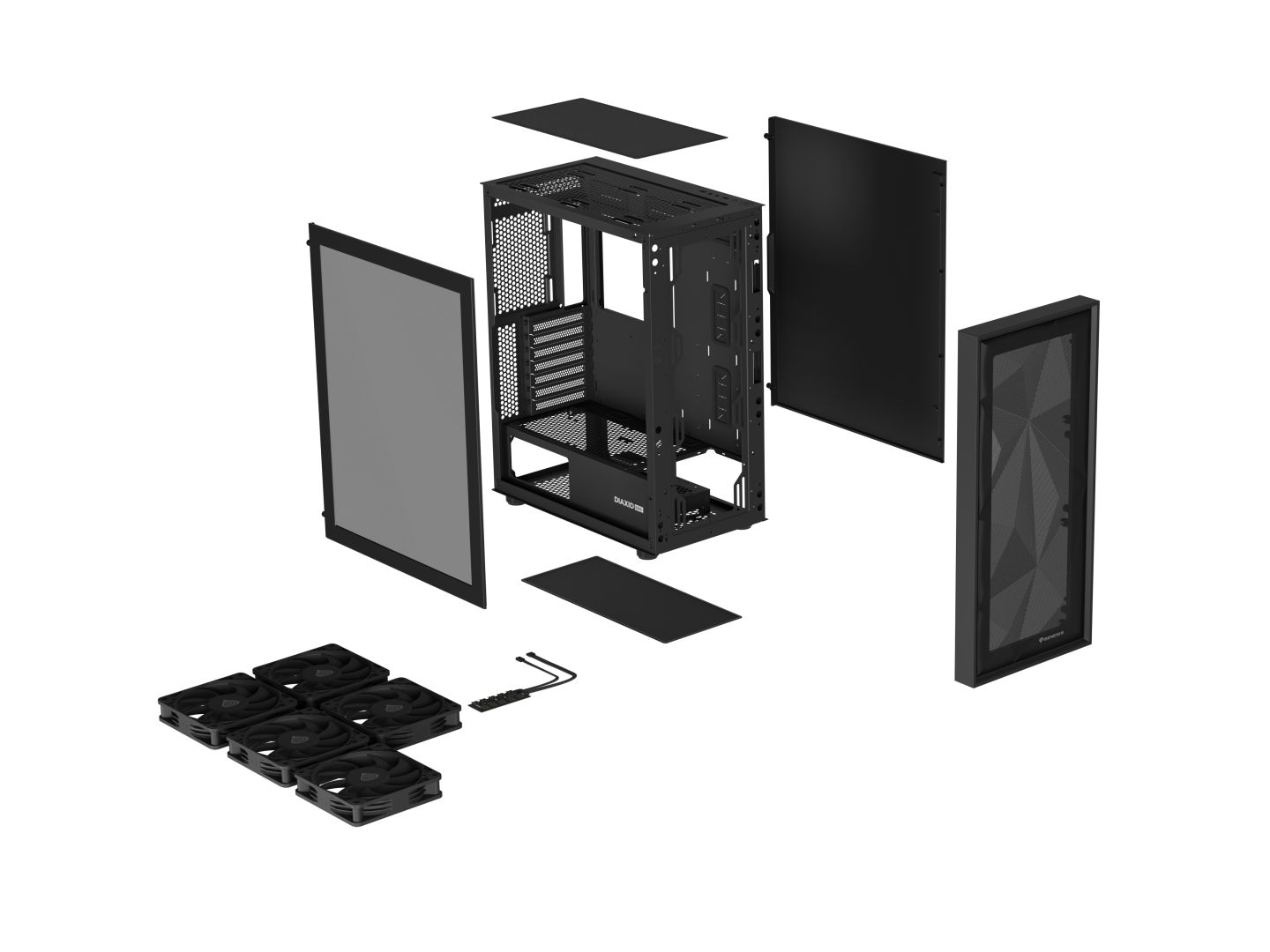 Genesis Diaxid 605F Tempered Glass Black