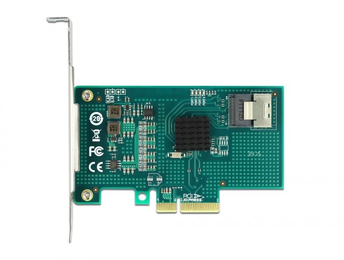 DeLock PCI Express x4 Card to 4x SATA 6 Gb/s RAID and HyperDuo Low Profile Form Factor