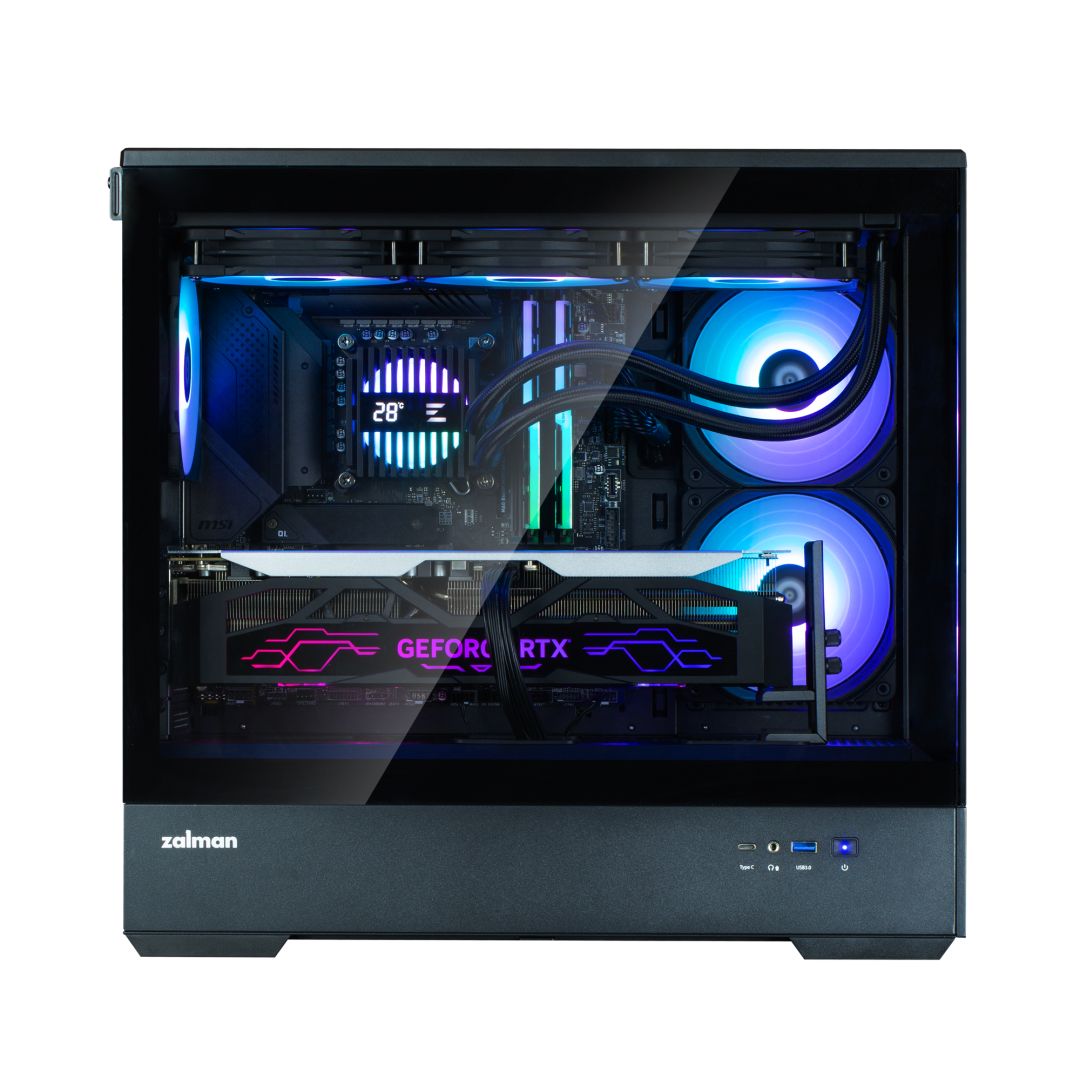 Zalman P30 V2 Tempered Glass Black