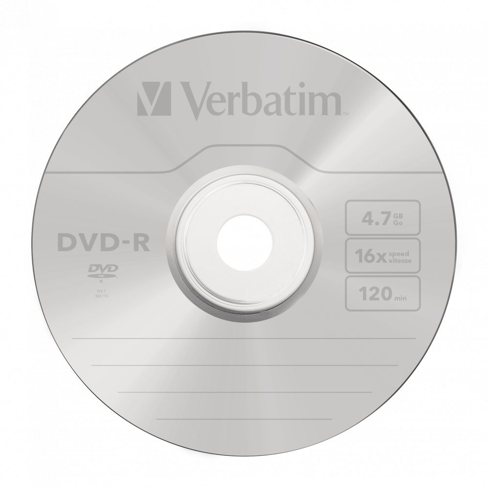 Verbatim DVD-R 4,7Gb 16x Hengeres 50db/csomag (50-es címke)