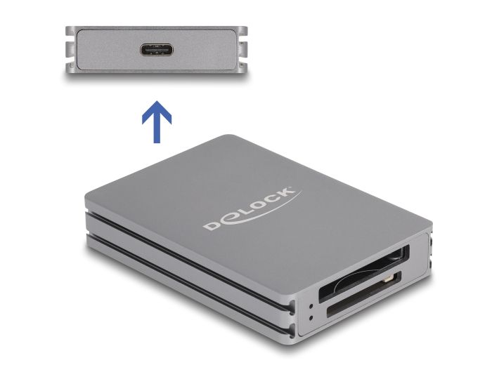 DeLock USB Type-C Card Reader for SD and CFexpress type B memory cards
