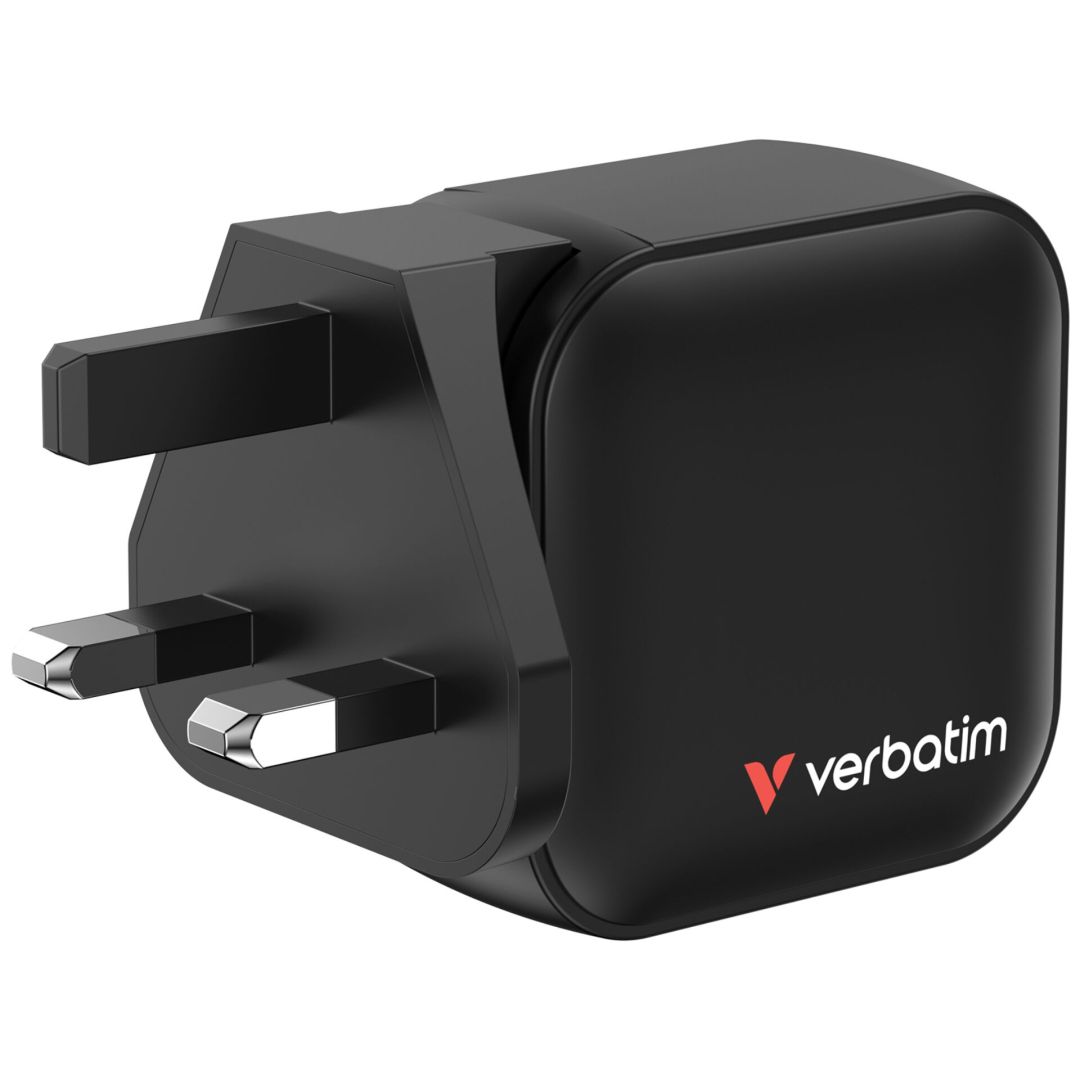 Verbatim Mini GaN Wall Charger 70W 3 Port Black