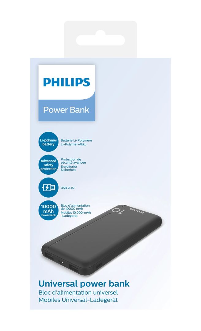 Philips DLP1810NB 10000mAh PowerBank Black