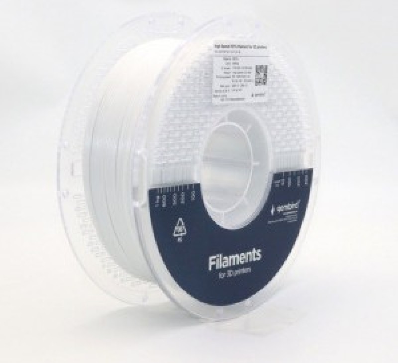 Gembird 3DP-PETG1.75HY-01-W High Speed PETG filament White 1,75mm 1kg
