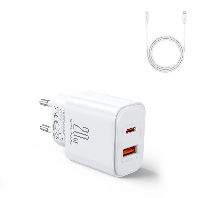 Joyroom JR-TCF05 20W A+C Dual-Port Charger White