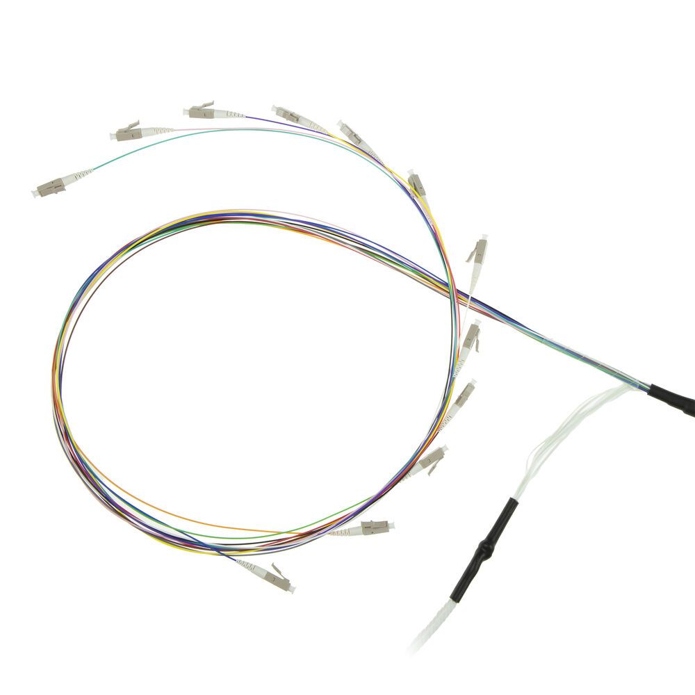 ACT Singlemode 9/125 OS2 indoor/outdoor cable 24 fibers with LC connectors 160m Black