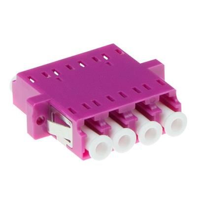 ACT Fiber optic LC quad adapter OM4