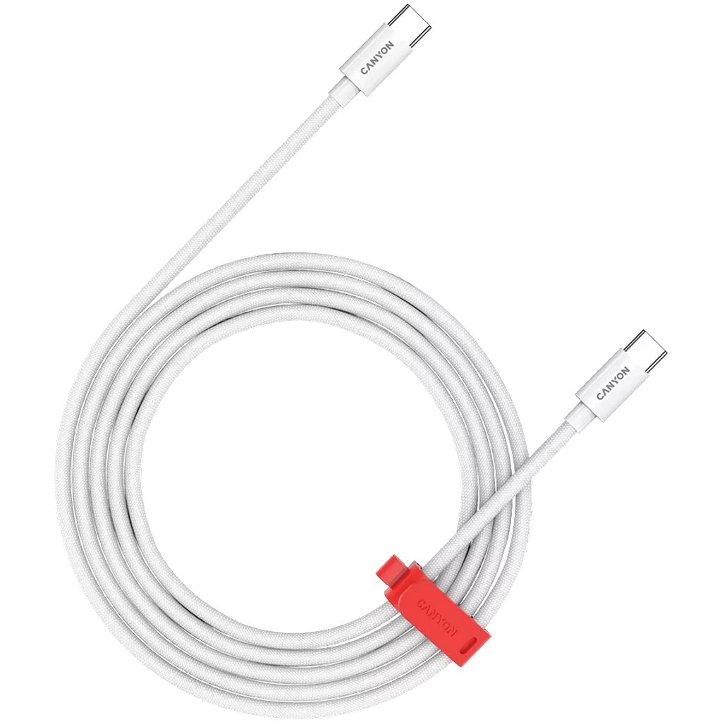 Canyon CC100AB C-C 100W cable Braided 2m White